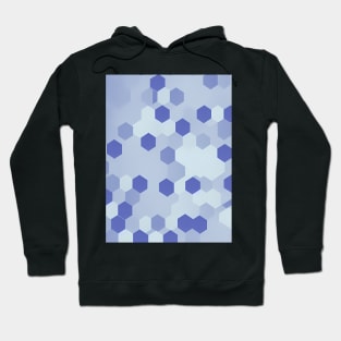 Abstract Geometric Hexagonal Cell Pattern Hoodie